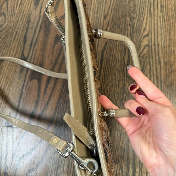 Vintage MARGOLM Italy 1970's Snakeskin Handbag Purse - Picture 3 of 11